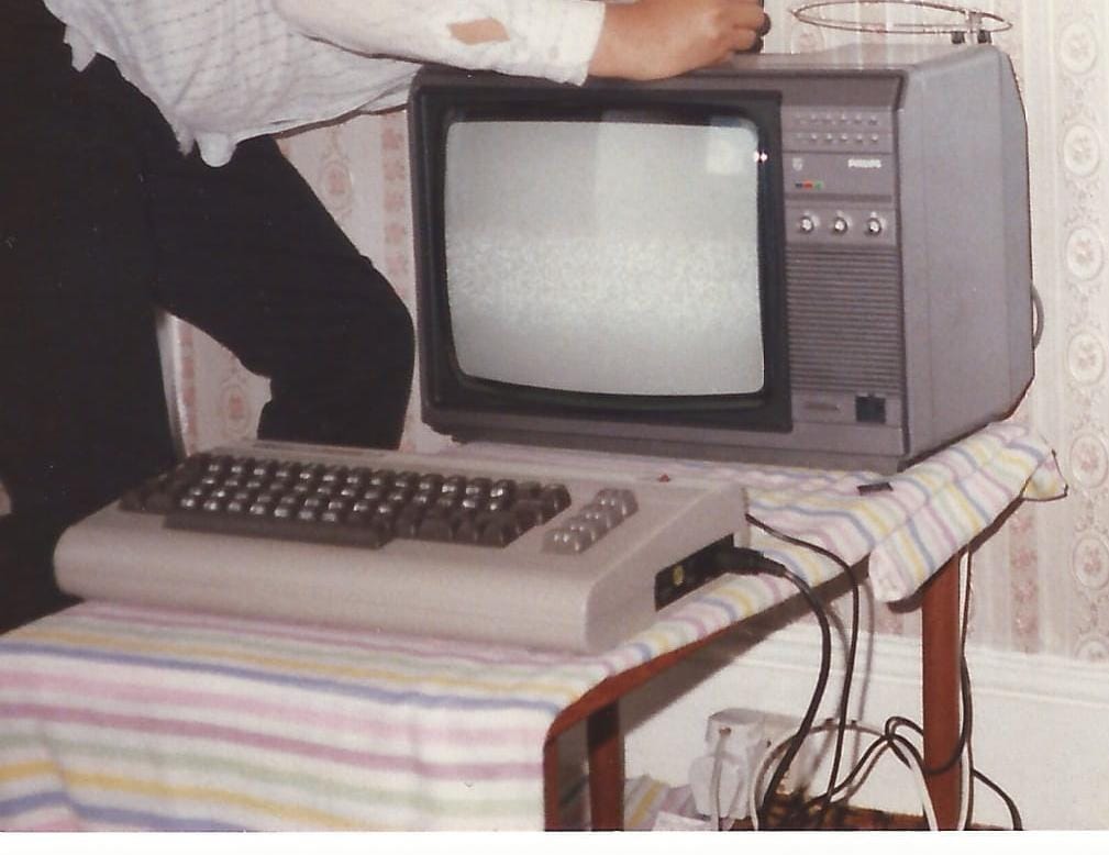 The old family Commodore 64 plugged into the 14inch Philips TV